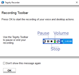 Recording Toolbar